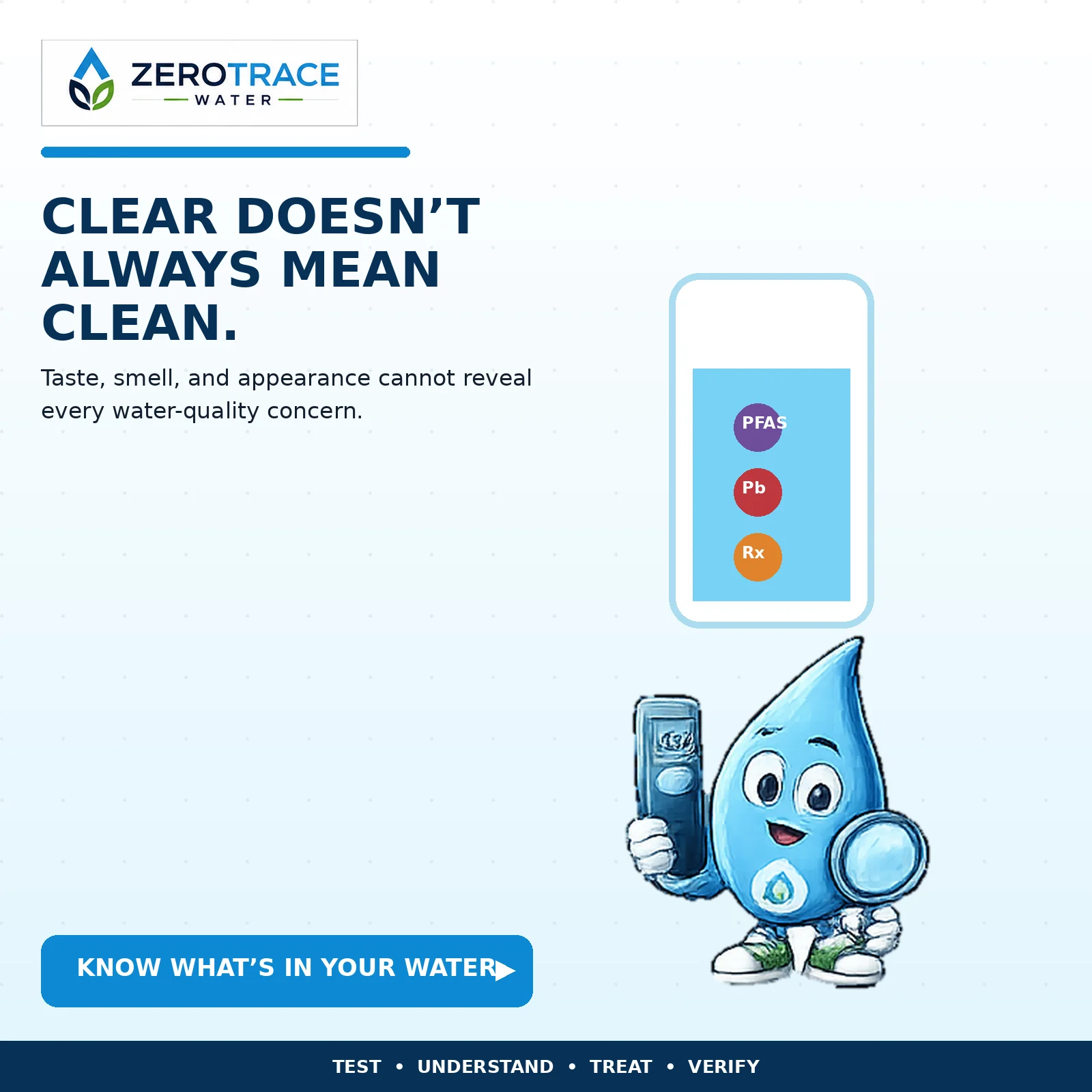 Clear Water Does Not Always Mean Clean guide illustration
