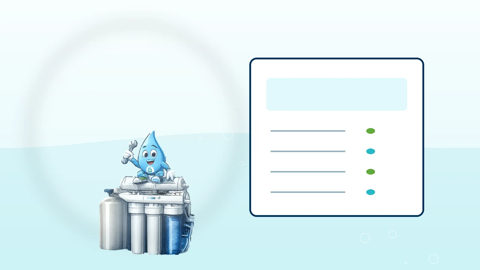 ZeroTrace Water illustration for Start With Your Water Concern