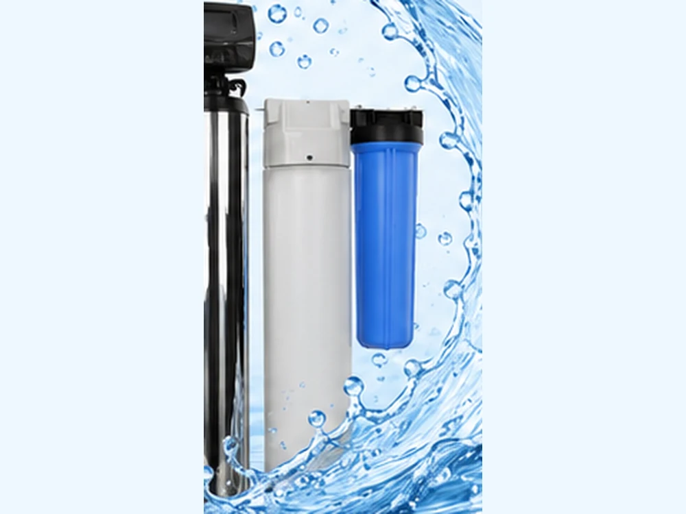 Under-sink reverse osmosis filter housings and membrane system